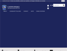 Tablet Screenshot of cantonpolice.com